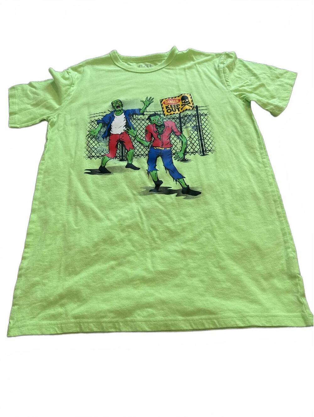 The Children's Place Boys Neon Green Graphic Tee XXL